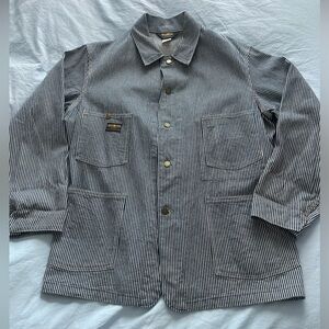 RARE Vintage Oshkosh B’Gosh Adult Size 44R Train Engineer Conductor Work Jacket